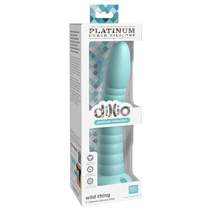 Dillio Wild Thing 17,78 CM Green — Green silicone