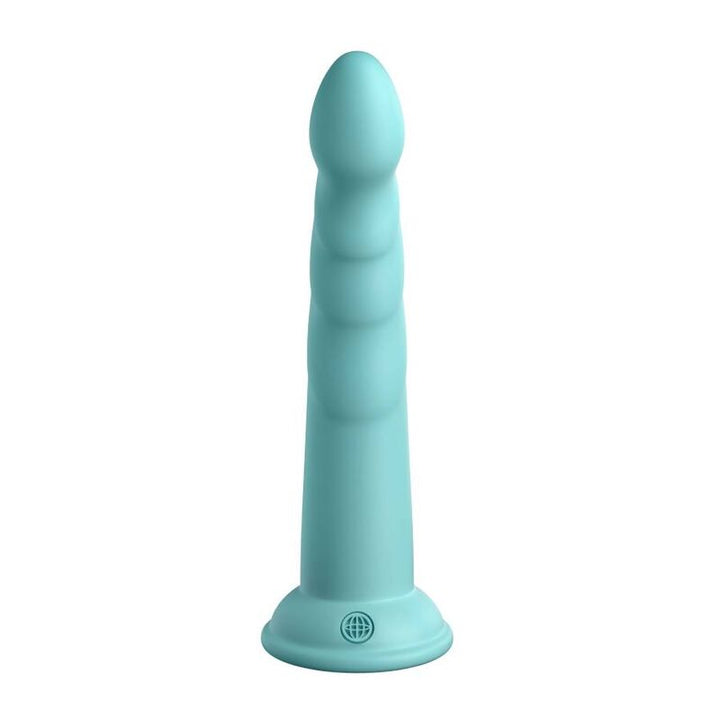 Dillio Slim Seven 17,78 CM Green — Green silicone