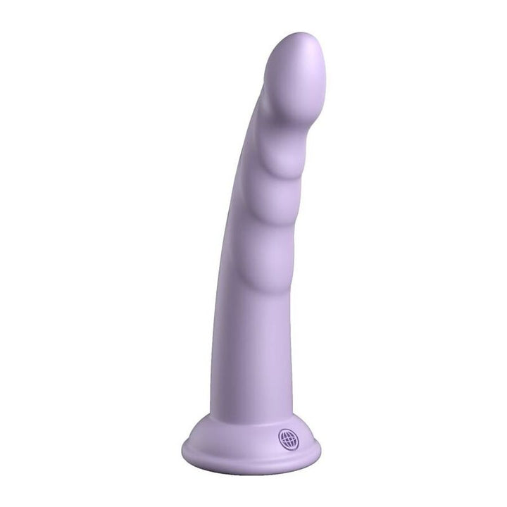 Dillio Slim Seven 17,78 CM Violet — Purple silicone