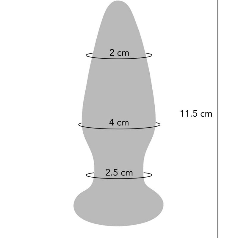 Toyjoy The Shining Vibrating Glas Buttplug — Blue glass