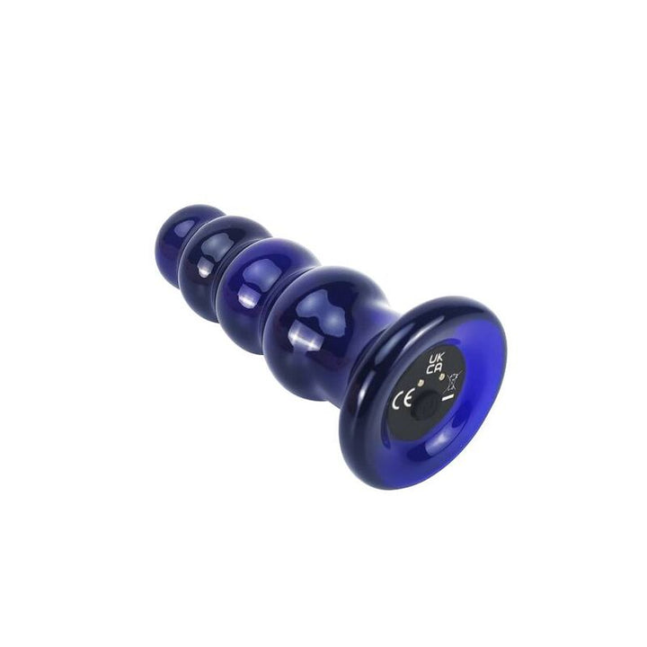 Toyjoy Buttocks The Radiant Glass Buttplug — Blue glass
