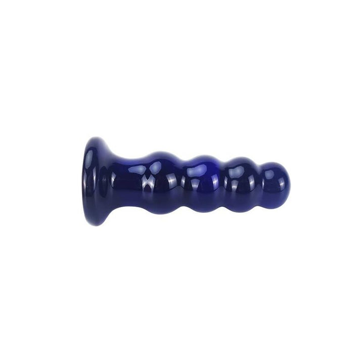 Toyjoy Buttocks The Radiant Glass Buttplug — Blue glass