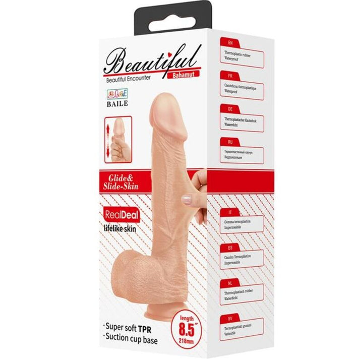 Baile Beautiful - Encounter Bahamut Flexible Realistic Dildo — Skin