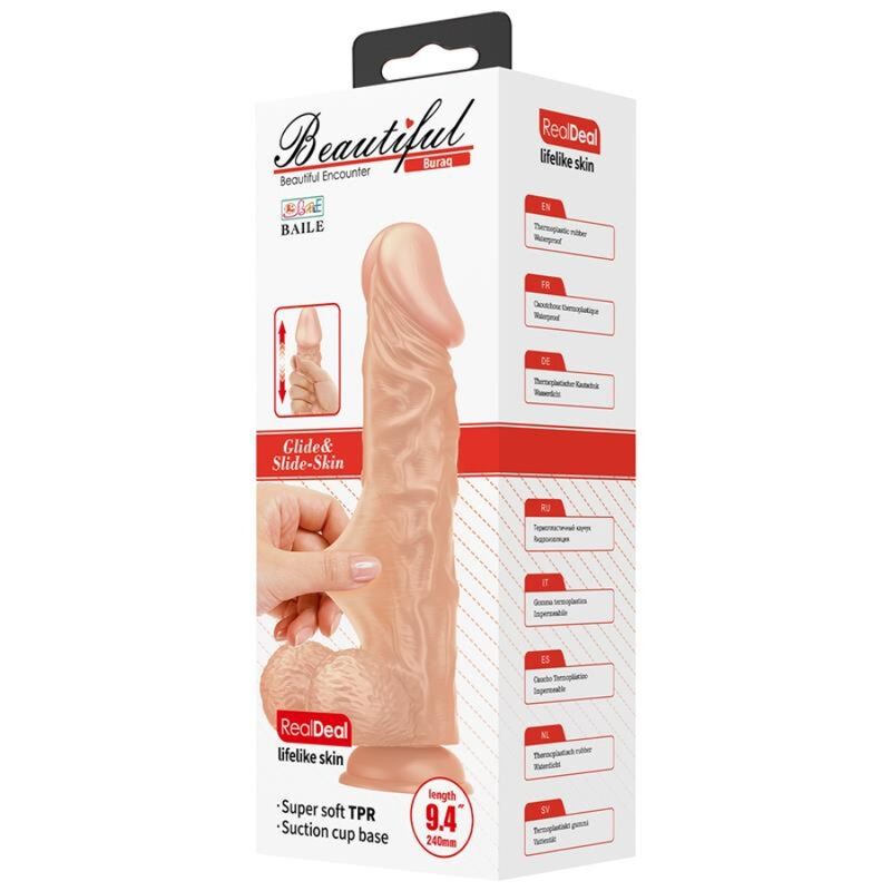 Baile Beautiful - Encounter Buraq Flexible Realistic Dildo 24 — Skin