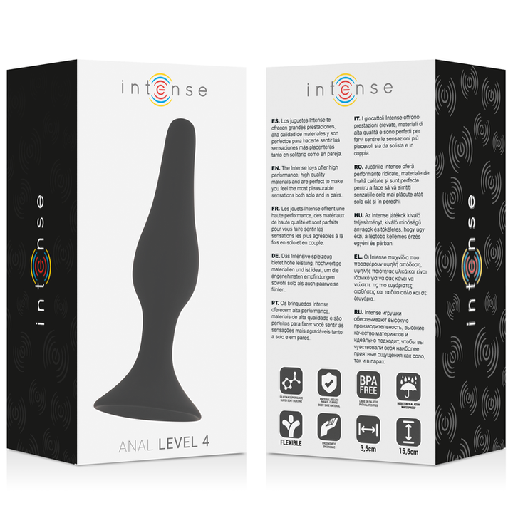 Intense Anal Level 4 15.5cm Black — Black