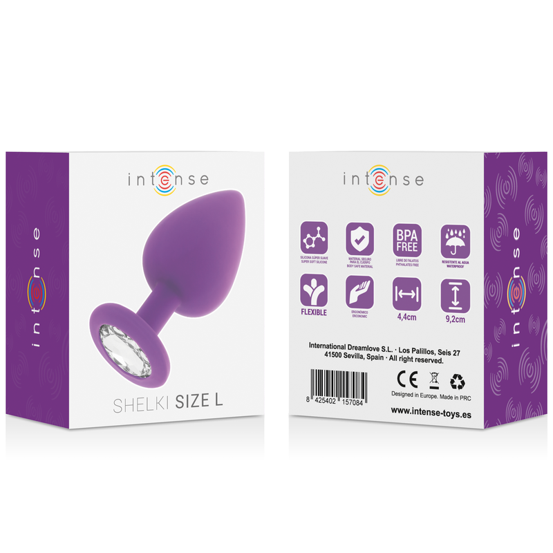 Intense Shelki L Plug Anal — Lilac silicone