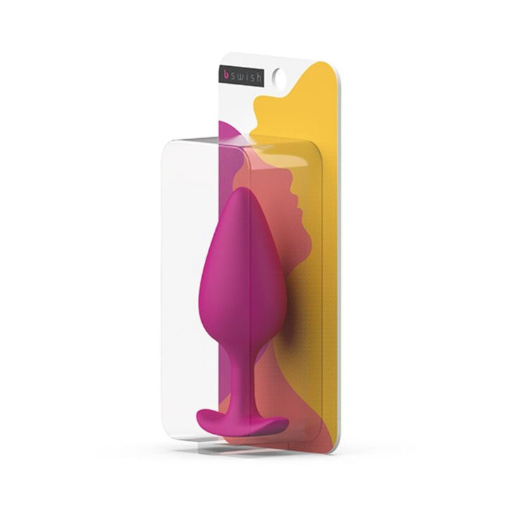 B Swish Bfilled Basic Plus Prostatic Plug Magenta — Magenta, silicone