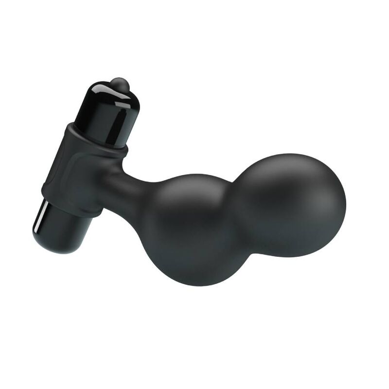 Mr Play Black Silicone Vibrator Anal Plug — black silicone
