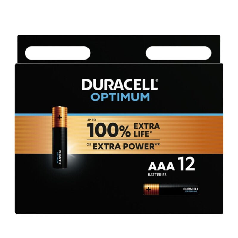 Duracell Optimum 200 AAA LR03 Alkaline-Batterien, 12er-Pack