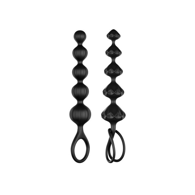 Satisfyer Love - Beads Black — Black silicone