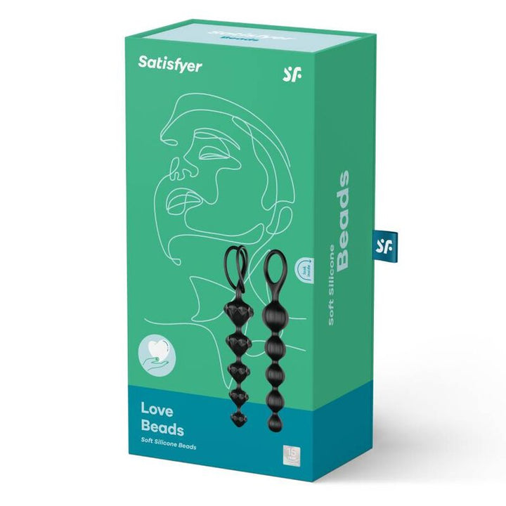 Satisfyer Love - Beads Black — Black silicone