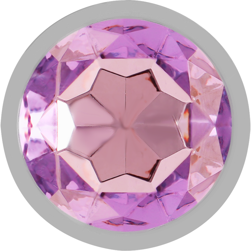 Intense Aluminum Metal Anal Plug With Violet Crystal — Purple metal