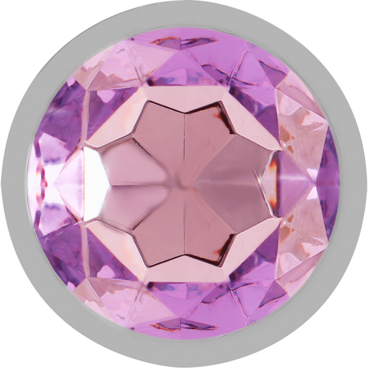 Intense Aluminum Metal Anal Plug With Violet Crystal — Purple metal