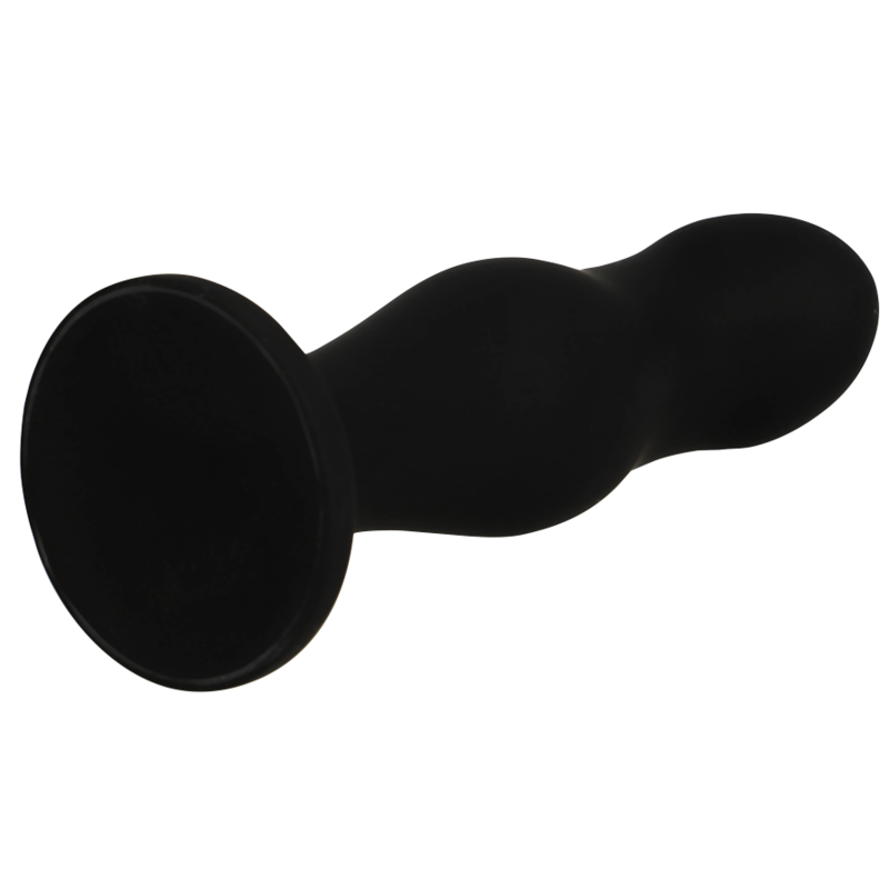 Black&amp;Silver Sean Anal Plug — Black silicone