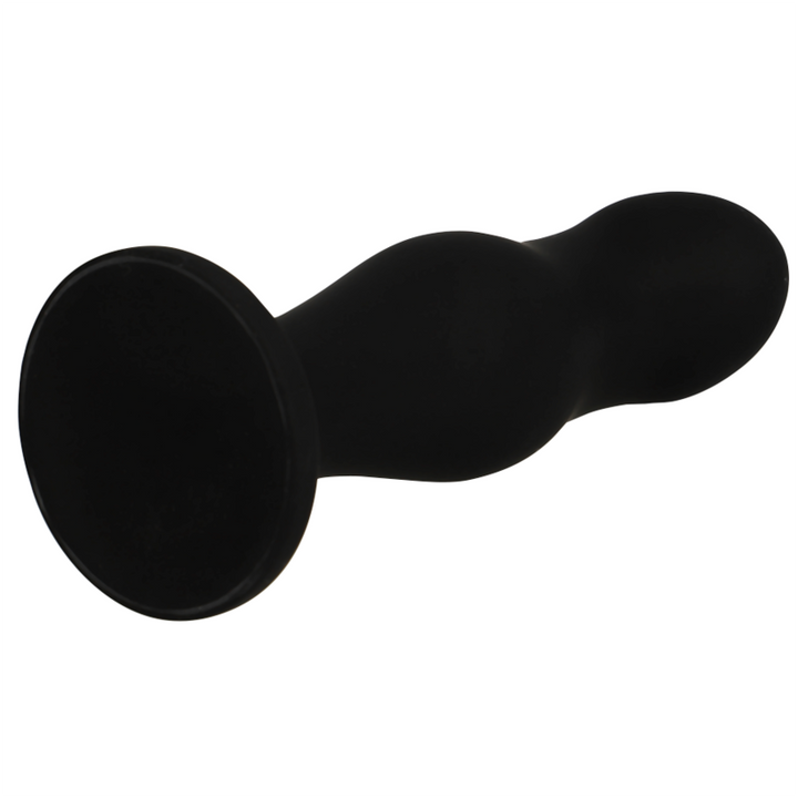 Black&amp;Silver Sean Anal Plug — Black silicone