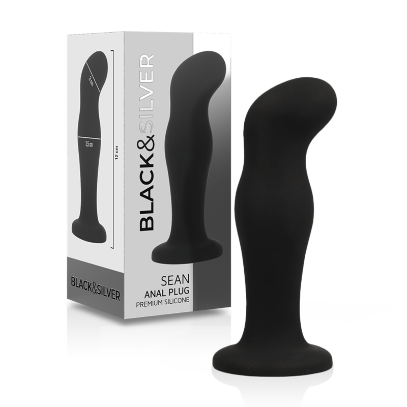 BLACK&SILVER - Sean Plug Anal Premium Silicone Black