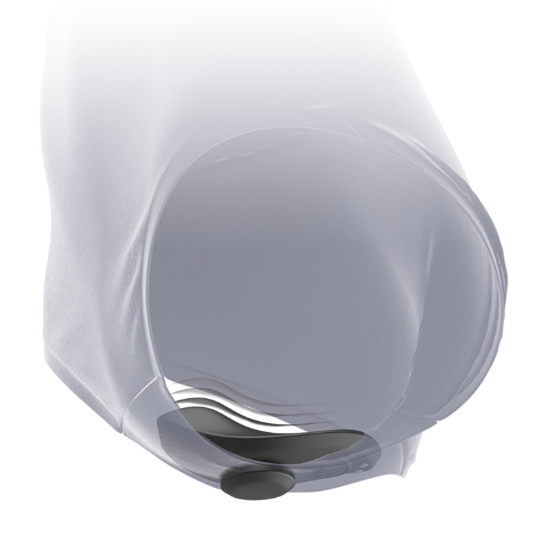 BLACK&amp;SILVER - PRESTON RECHARGEABLE SILICONE VIBRATOR PANTIE BLACK
