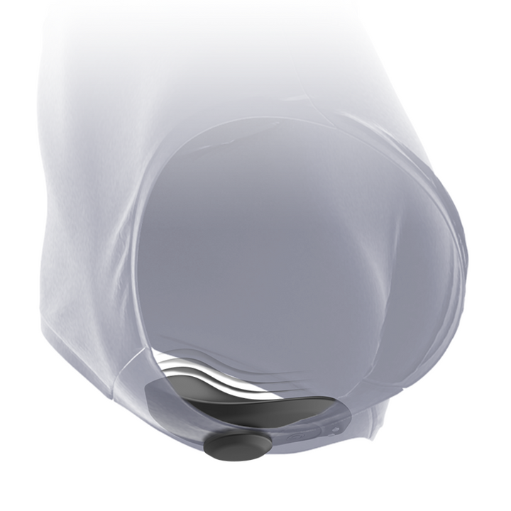 BLACK&amp;SILVER - PRESTON RECHARGEABLE SILICONE VIBRATOR PANTIE BLACK