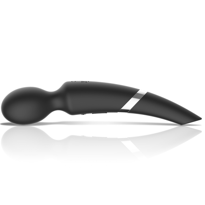 BLACK&amp;SILVER - BECK WAND AND SUCTION CUP 2 IN 1 SILICONE