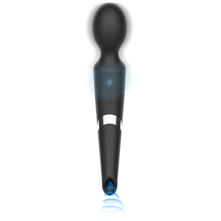 BLACK&amp;SILVER - BECK WAND AND SUCTION CUP 2 IN 1 SILICONE
