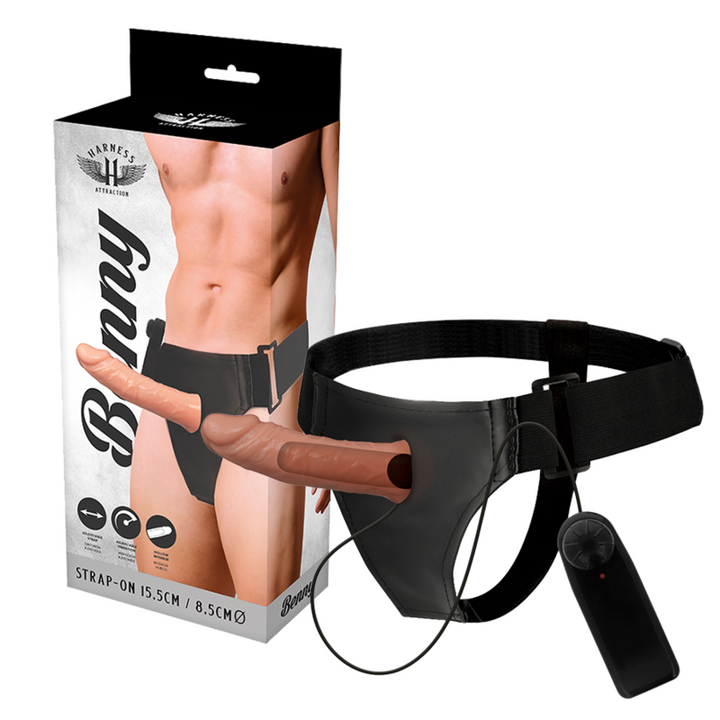 Harness Attraction - Rnes Hollow Benny With Vibrator 15 CM -O