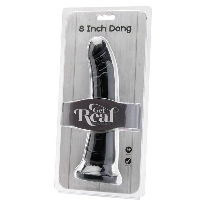 Get Real Dong 20,5 CM Black — Black PVC