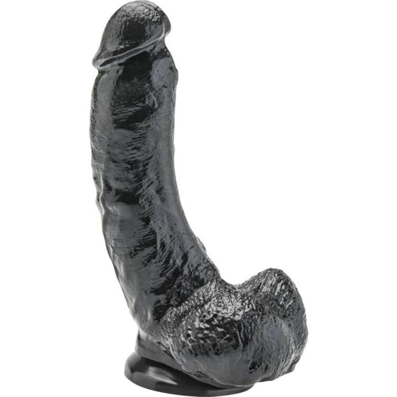 Get Real – Dildo 20,5 cm mit Hoden schwarz