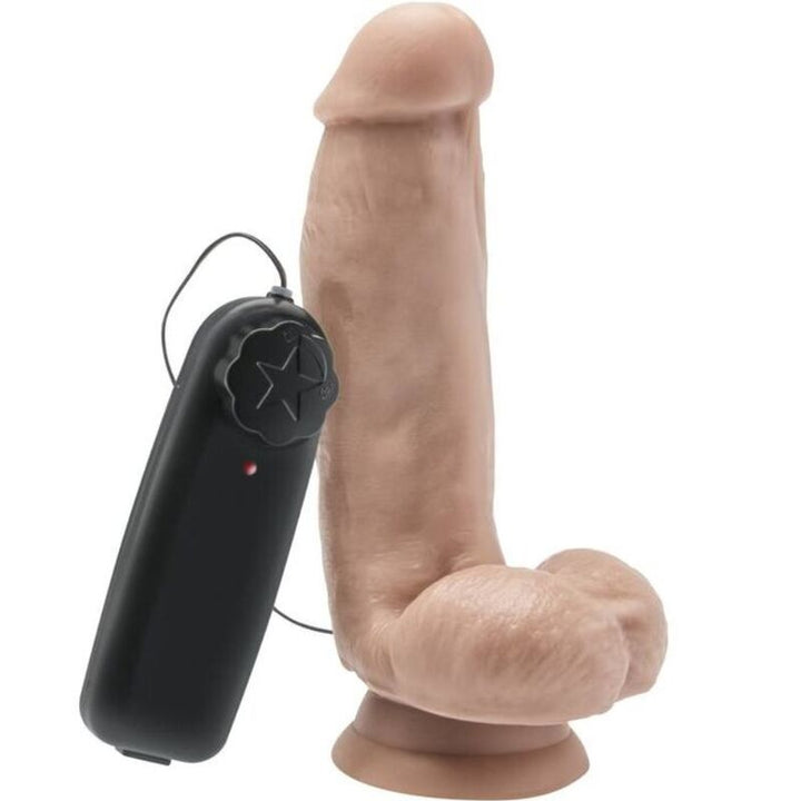 Get Real Dildo 12 CM With Balls Vibrator Skin — Skin PVC