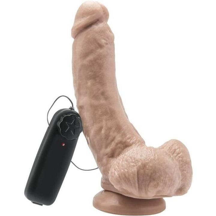 Get Real Dildo 20,5 CM With Balls Vibrator Skin — Skin PVC