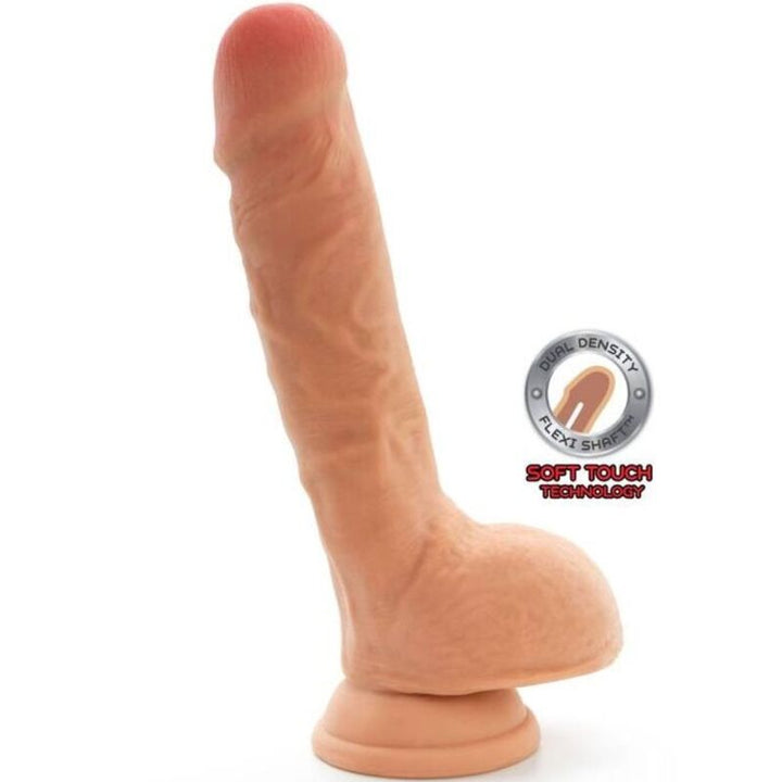 Get Real Dual Density Dildo 18 CM Balls Skin — Skin TPE