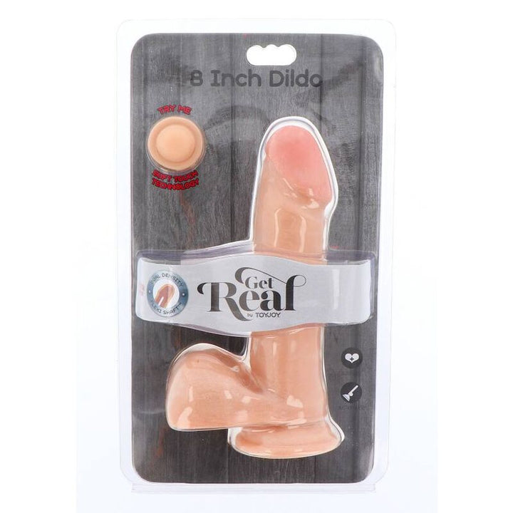 Get Real Dual Density Dildo 18 CM Balls Skin — Skin TPE