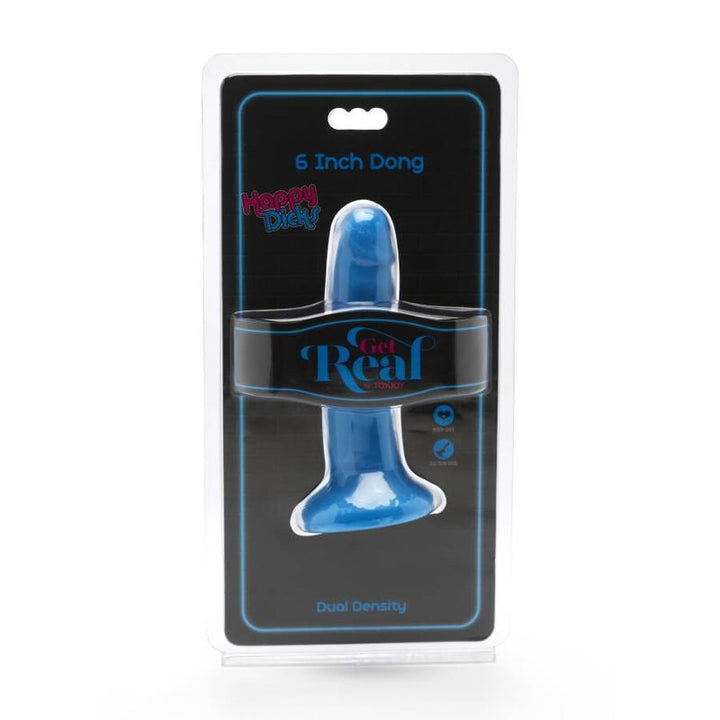 Get Real Happy Dicks Dong 12 CM Blue — Blue PVC