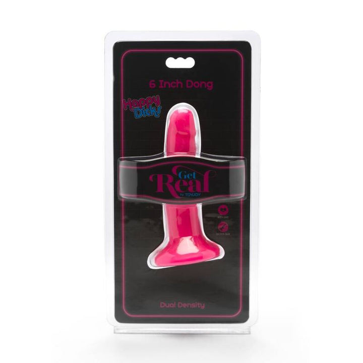 Get Real Happy Dicks Dong 12 CM Pink — Pink PVC