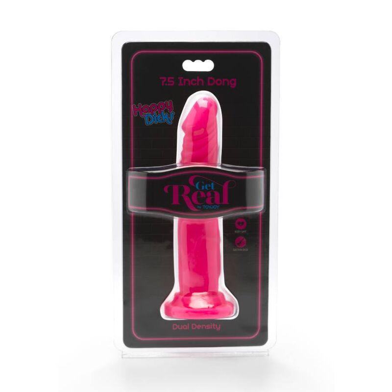 Get Real Happy Dicks Dong 19 CM Pink — Pink PVC