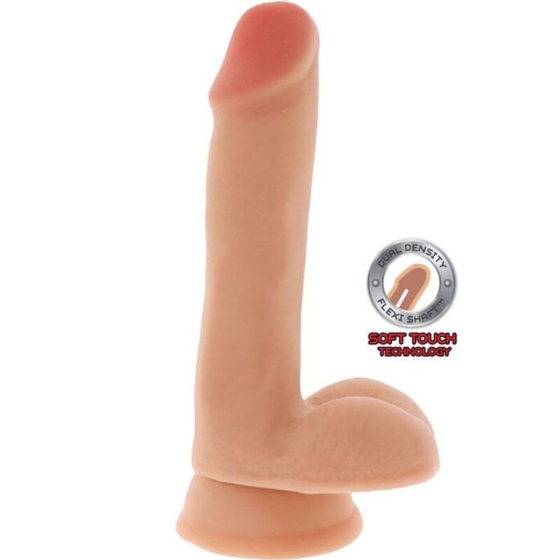 Get Real Dual Density Dildo 17 CM Balls Skin — Skin TPE