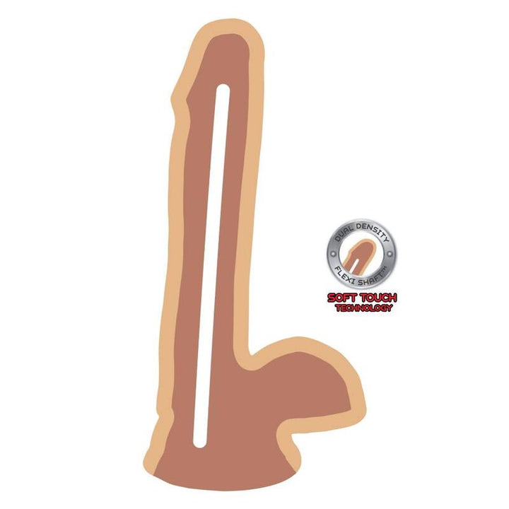 Get Real Dual Density Dildo 17 CM Balls Skin — Skin TPE
