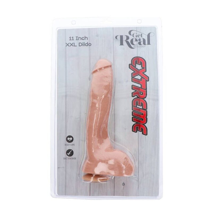 Get Real Extreme XXL Dildo 28 CM Skin — Skin PVC