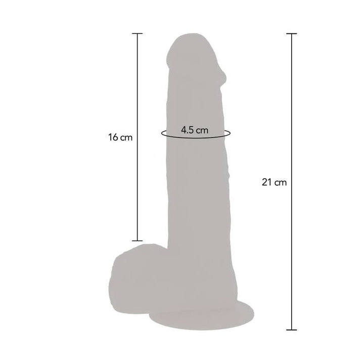 Get Real Rotating Beads Vibrating Dildo Skin — Skin PVC