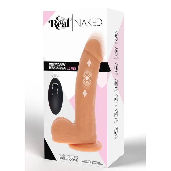 Get Real Magnetic Pulse Trusting Dildo Skin — Skin silicone