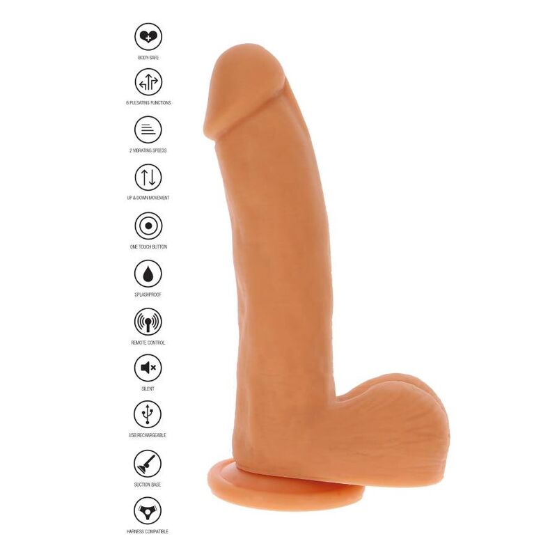 Get Real Magnetic Pulse Trusting Dildo Skin — Skin silicone