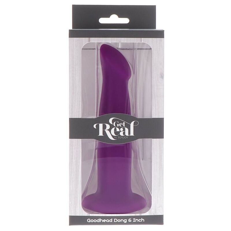 Get Real Goodhead Dong 12 CM Purple — Purple silicone