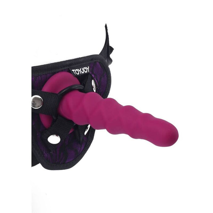 Get Real Ribbed Dong 12 CM Red — Red silicone