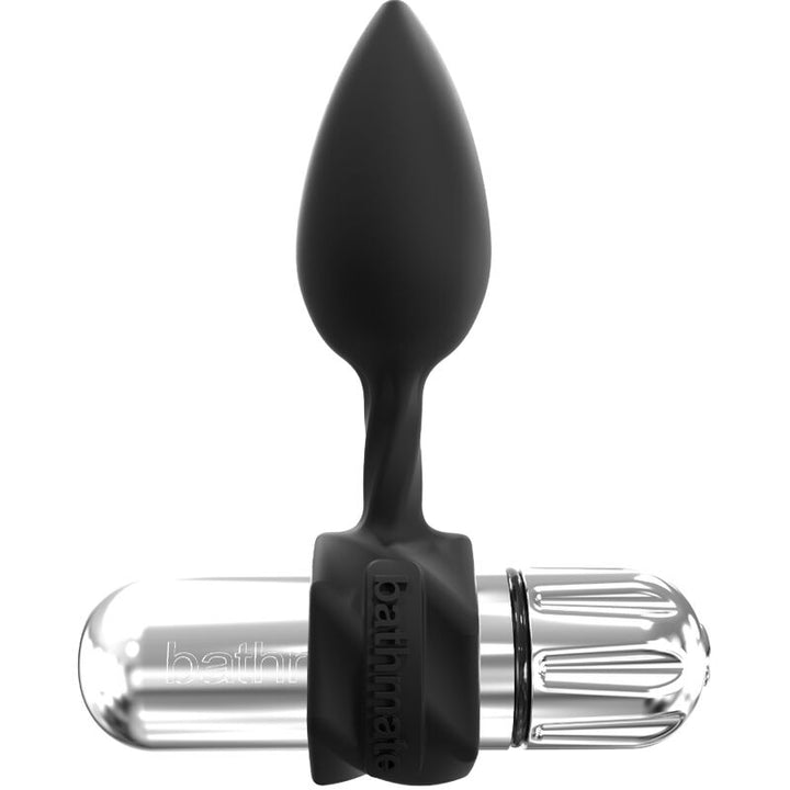 Bathmate Anal Training Plugs Vibe — Black, silicone