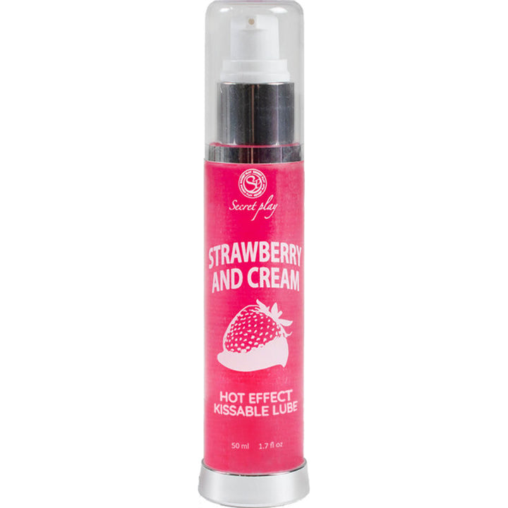 SECRETPLAY - LUBRICANT 2-1 HEAT EFFECT STRAWBERRY &amp; CREAM 50 ML