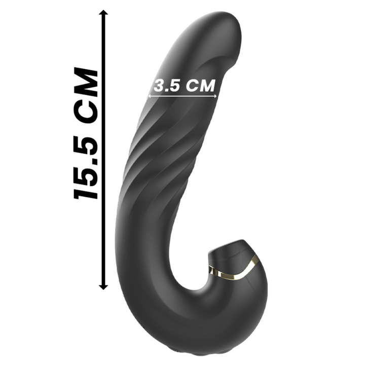 IBIZA - CLIP UP &amp; DOWN + VIBRATOR + CLITORIS SUCTION