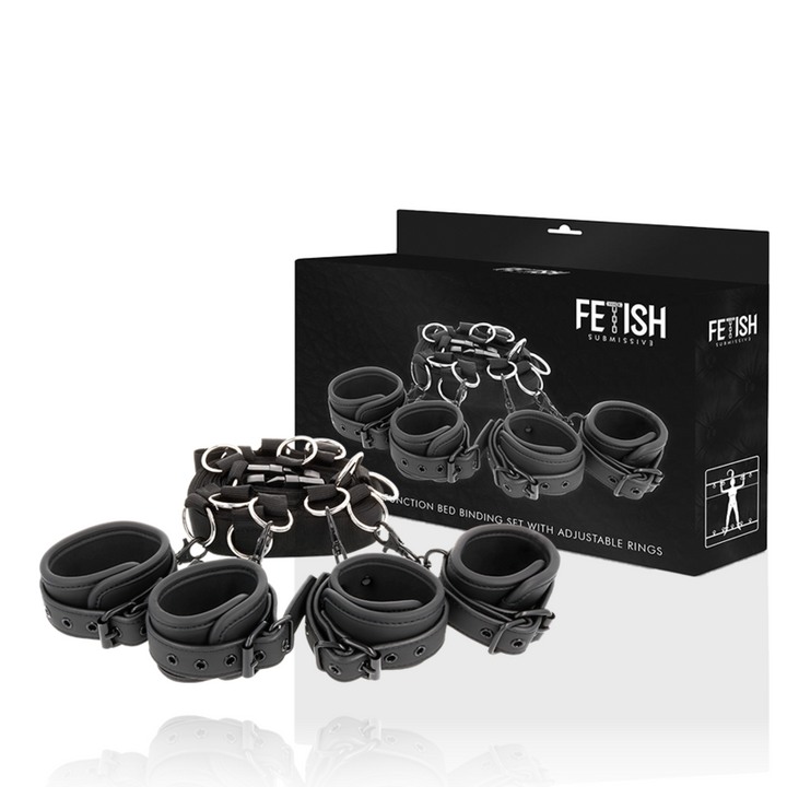 Fetish Submissive Luxury - Bed Ties Set With Noprene Lining
