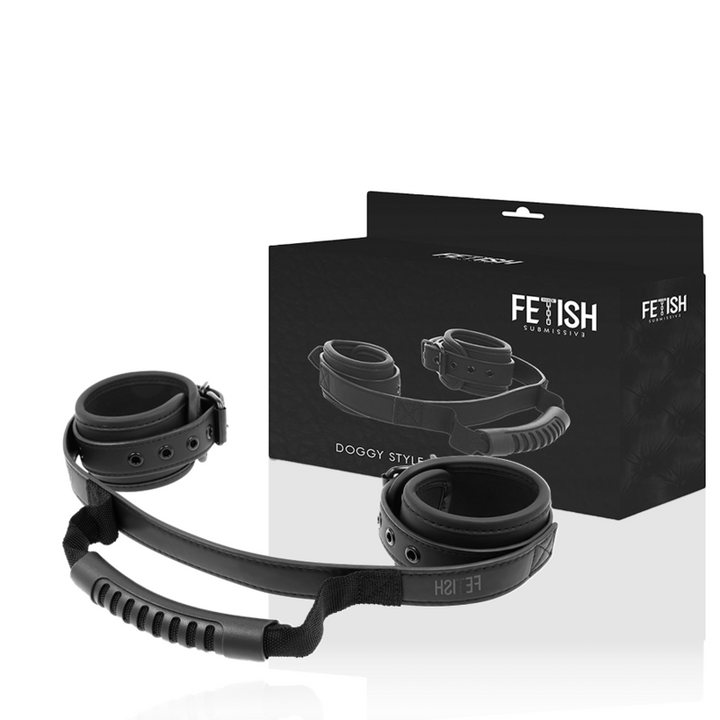 Fetish Submissive Noprene - Lining Handcuffs With Handle