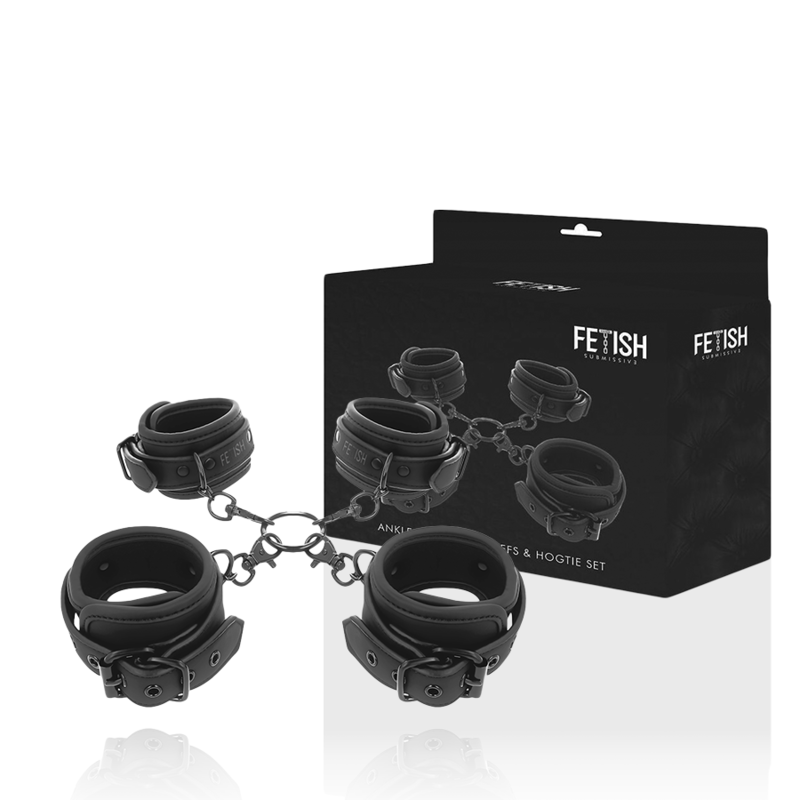 Fetish Submissive Set - Of Hand And Ankle Handcuffs With