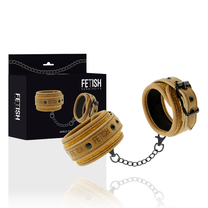 Fetish Submissive Origen - Vegan Leather Ankle Cuffs With