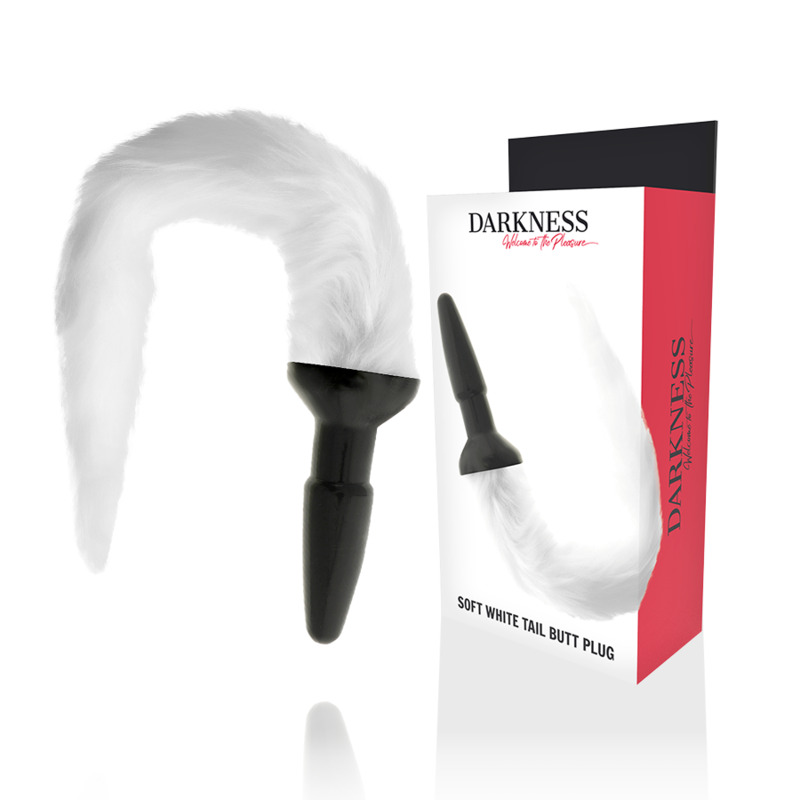 Darkness Silicone - Anal Plug With White Tail